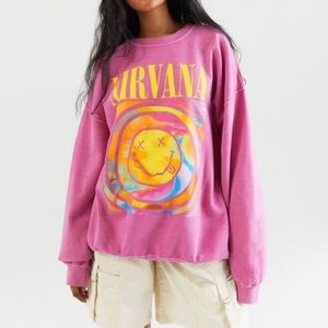 Urban Outfitters Nirvana Smile Sweatshirt